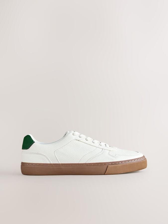 Next Heren Lage sportschoenen Crème - Foto 3