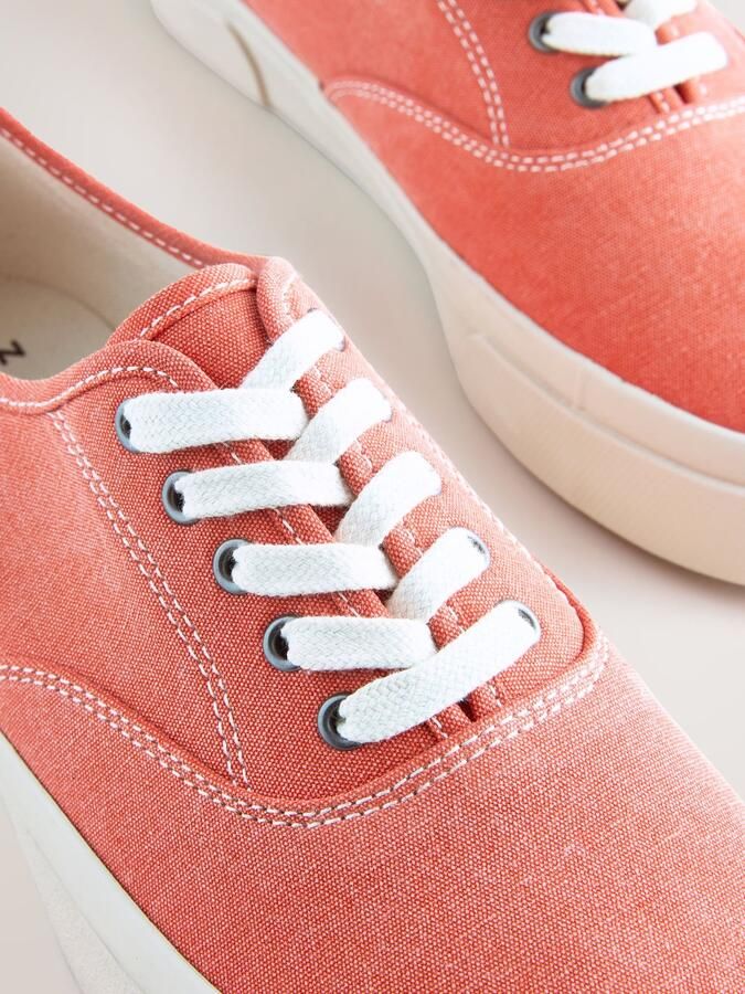 Next Heren Canvas CVO sneakers Rood - Foto 6