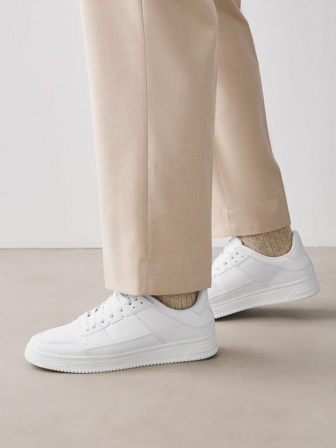Next Heren Sneakers met dikke zool Wit - Foto 6