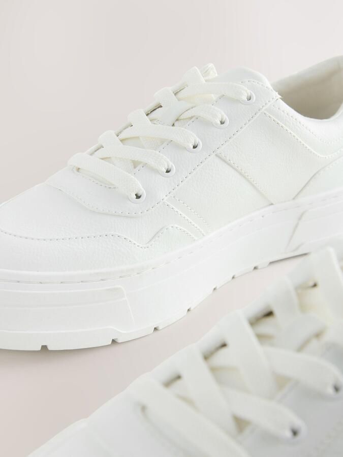 Next Dames Cleat grove vetersneakers Wit - Foto 4