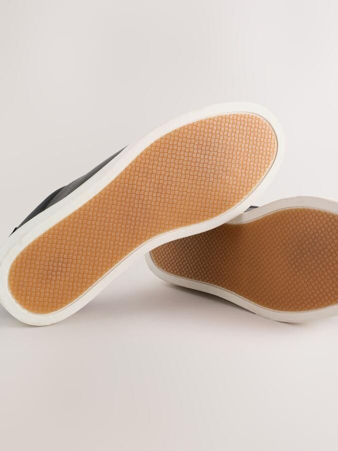 Next Heren Smart-casual sneakers met brede pasvorm Zwart - Foto 2