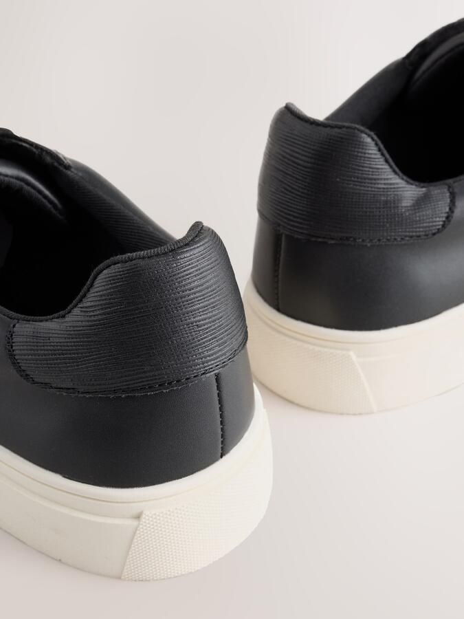 Next Heren Smart-casual sneakers met brede pasvorm Zwart - Foto 3