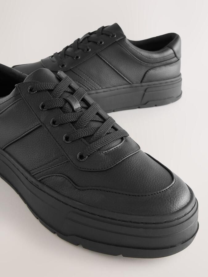 Next Dames Cleat grove vetersneakers Zwart - Foto 6