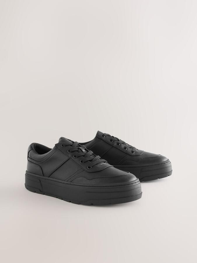 Next Dames Cleat grove vetersneakers Zwart - Foto 3