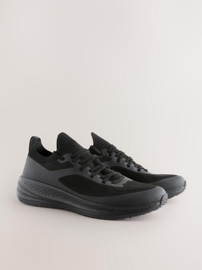 Next Heren Gebreide sneakers Zwart - Foto 5