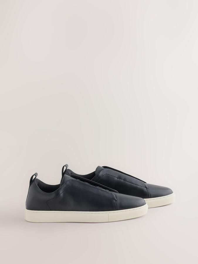 Next Heren Nette sneakers met elastische veters Zwart - Foto 6