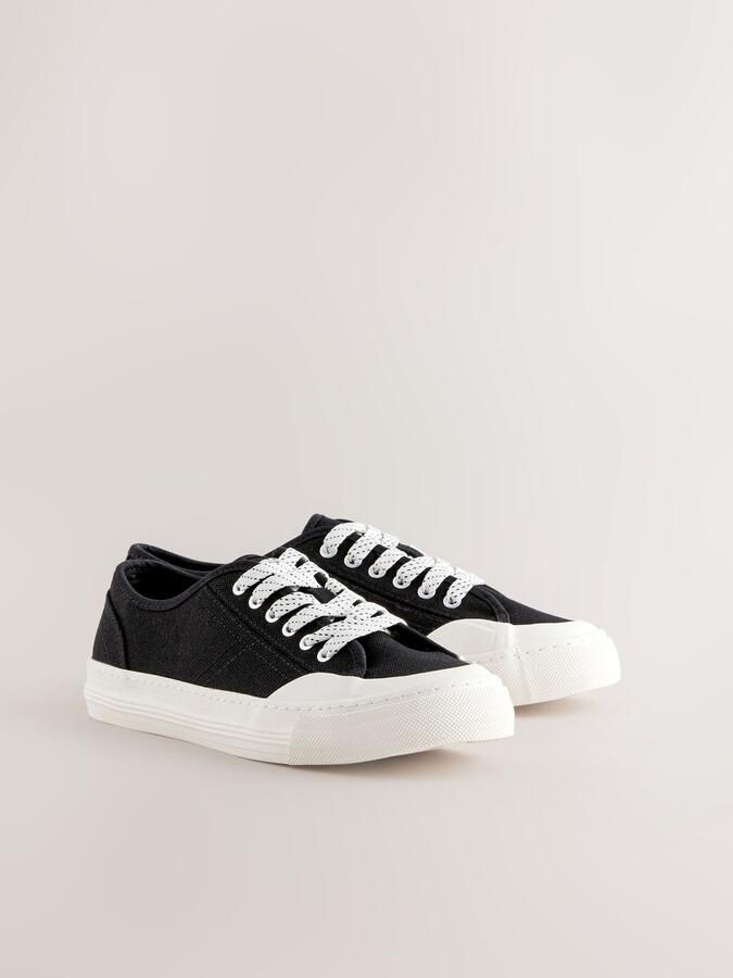 Next Dames Forever Comfort canvas honkbalschoenen Zwart - Foto 4