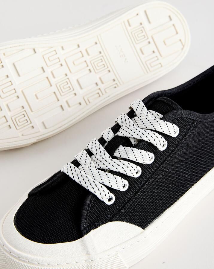 Next Dames Forever Comfort canvas honkbalschoenen Zwart - Foto 3