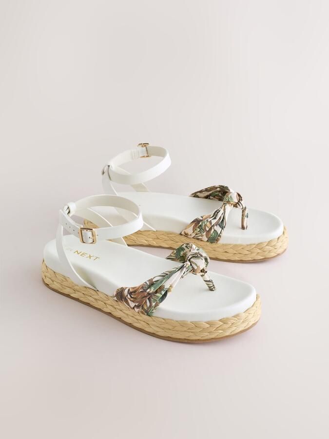 Next Teenslipper bruin groen wit - Foto 3