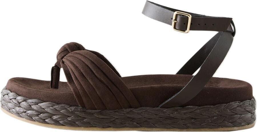 Next Teenslipper chocoladebruin