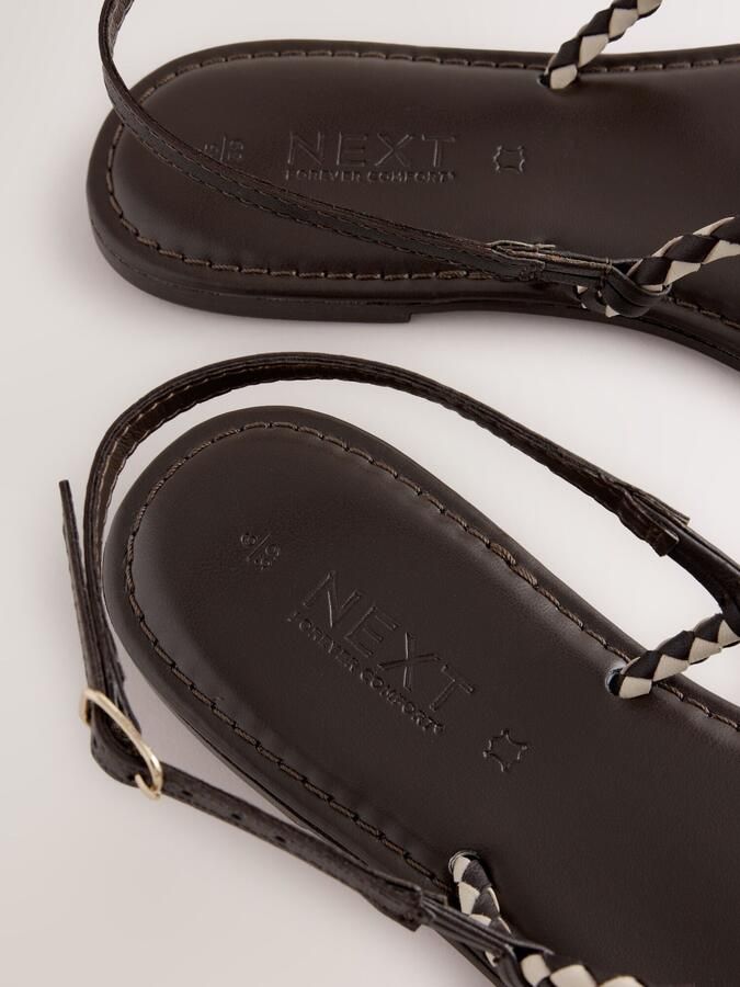 Next Teenslipper 'Forever Comfort ' crème chocoladebruin - Foto 3