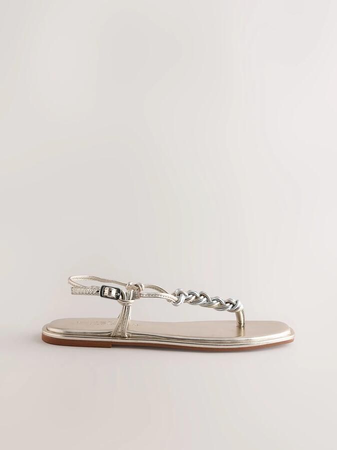 Next Teenslipper 'Forever Comfort' goud zilver - Foto 2