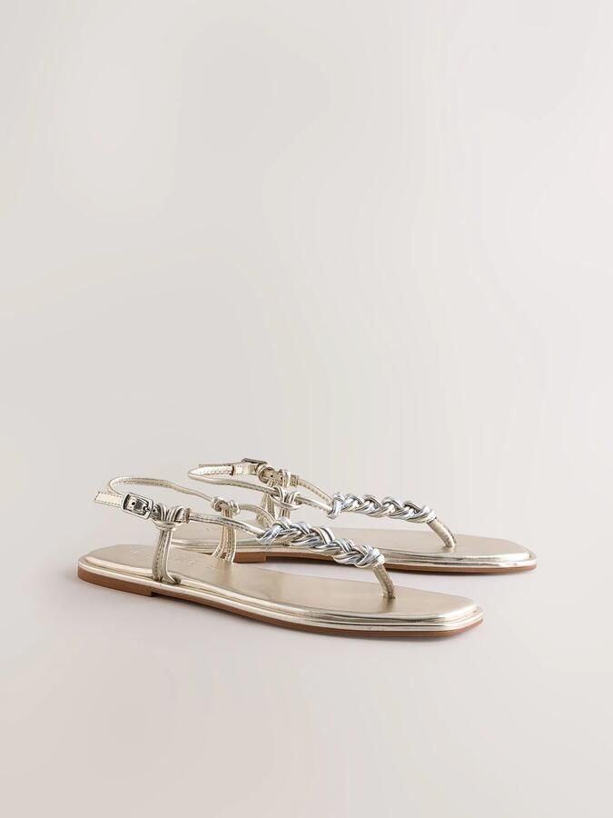 Next Teenslipper 'Forever Comfort' goud zilver - Foto 3