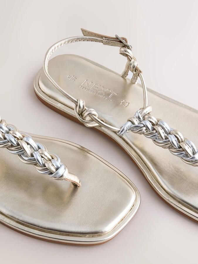 Next Teenslipper 'Forever Comfort' goud zilver - Foto 5
