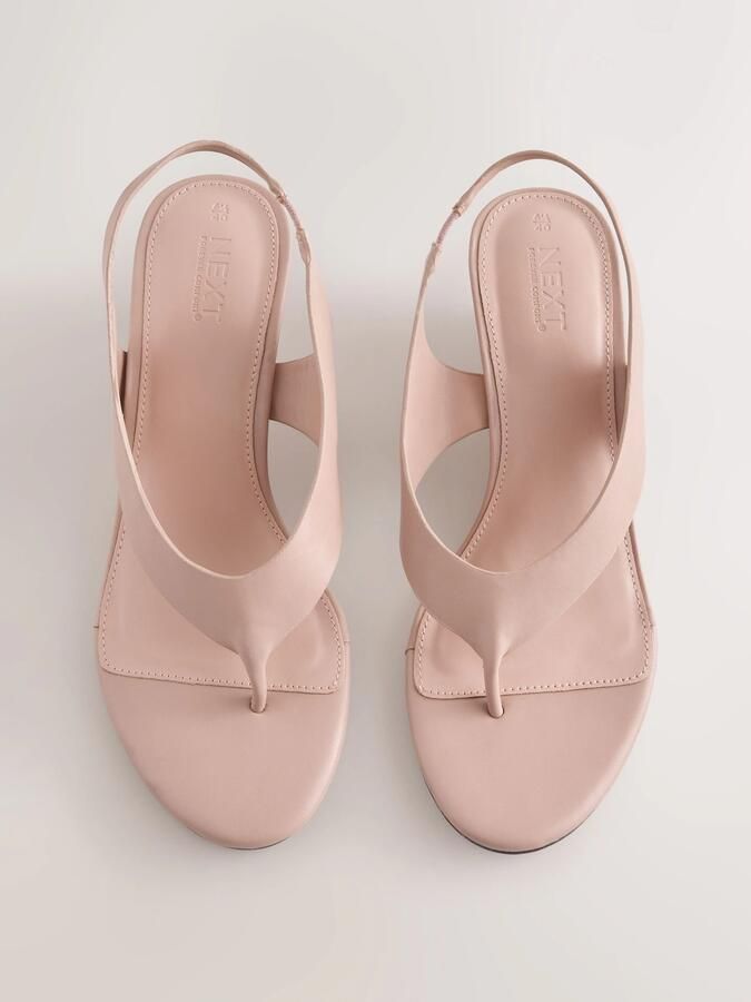 Next Dames Forever Comfort sleehakken met hielbandje en neuskap Huidkleur - Foto 5