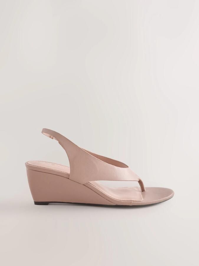 Next Dames Forever Comfort sleehakken met hielbandje en neuskap Huidkleur - Foto 6