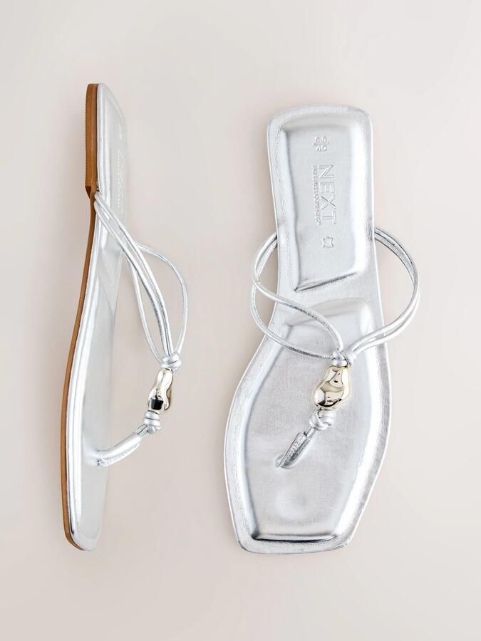 Next Teenslipper 'Forever Comfort' zilver - Foto 3