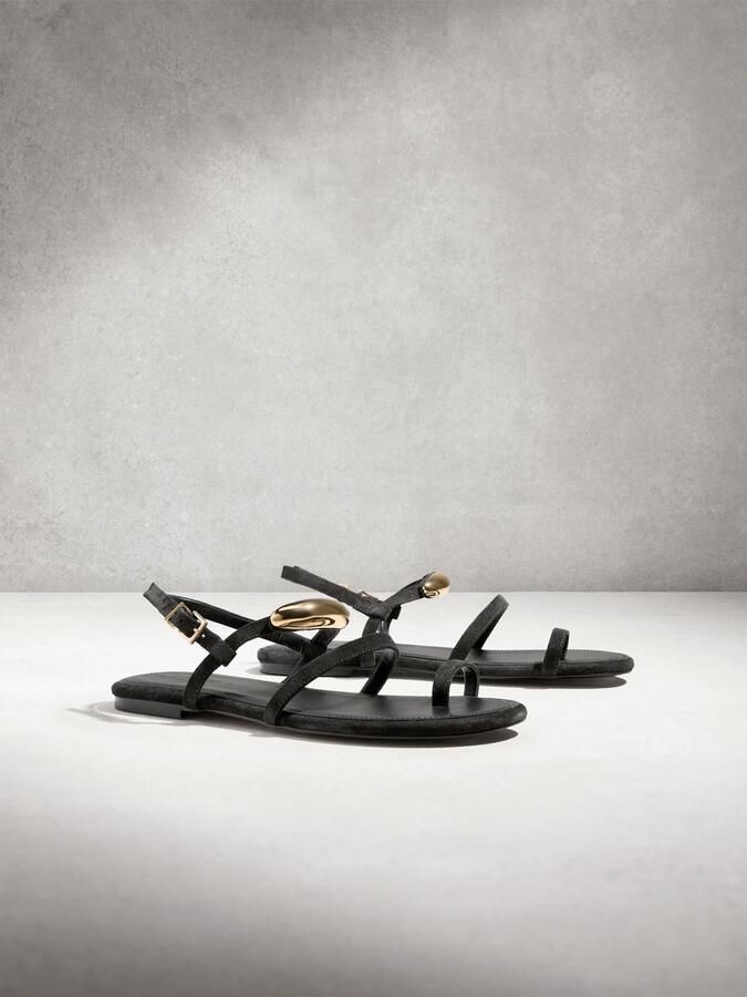 Next Teenslipper goud zwart - Foto 2