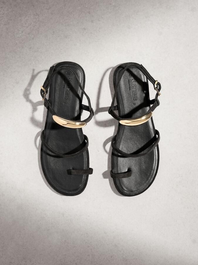 Next Teenslipper goud zwart - Foto 3