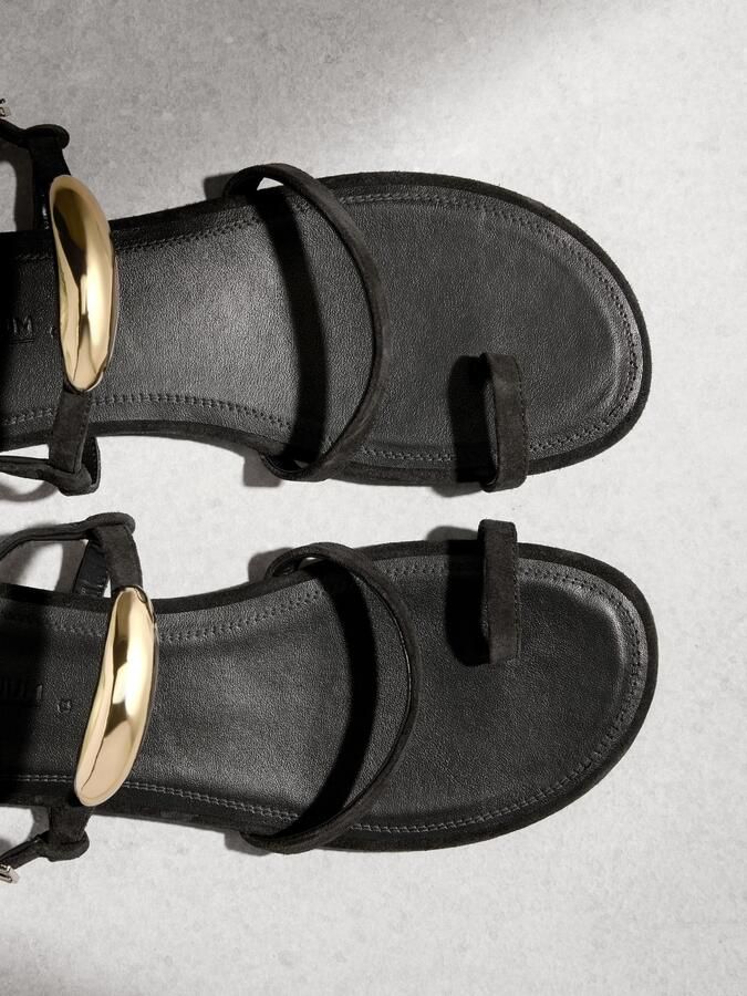 Next Teenslipper goud zwart - Foto 4
