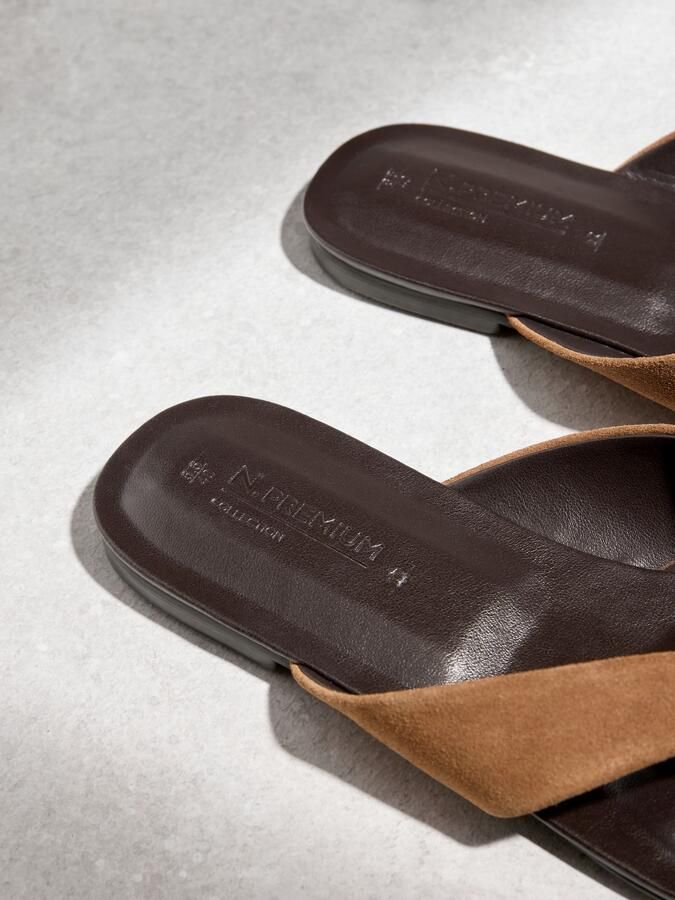 Next Teenslipper 'N- Premium' karamel - Foto 6