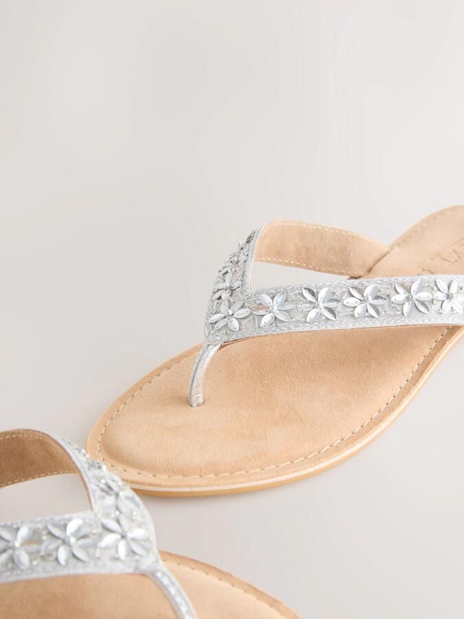 Next Teenslipper 'Forever Comfort ' zilver - Foto 3