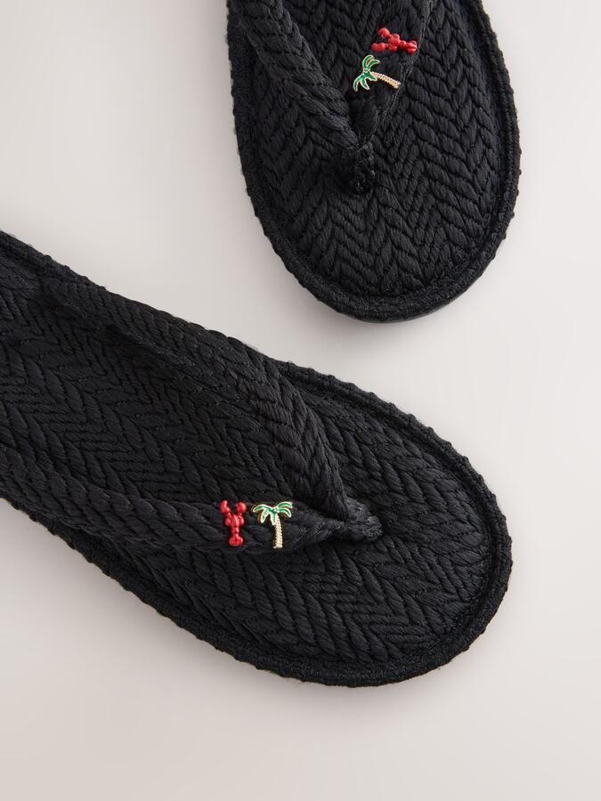 Next Teenslipper zwart - Foto 3