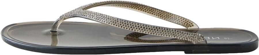 Next Teenslipper zwart zilver