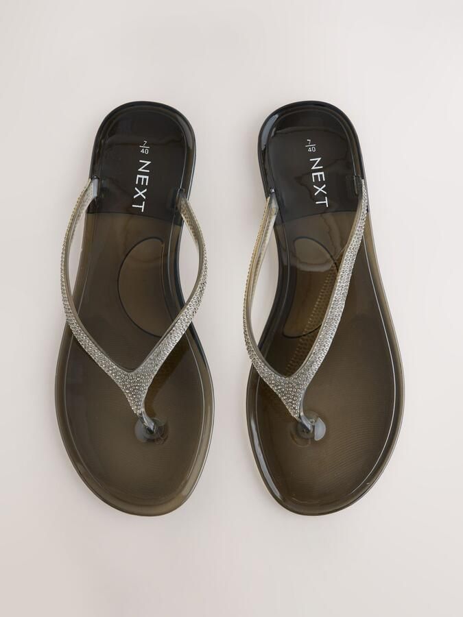 Next Teenslipper zwart zilver - Foto 6