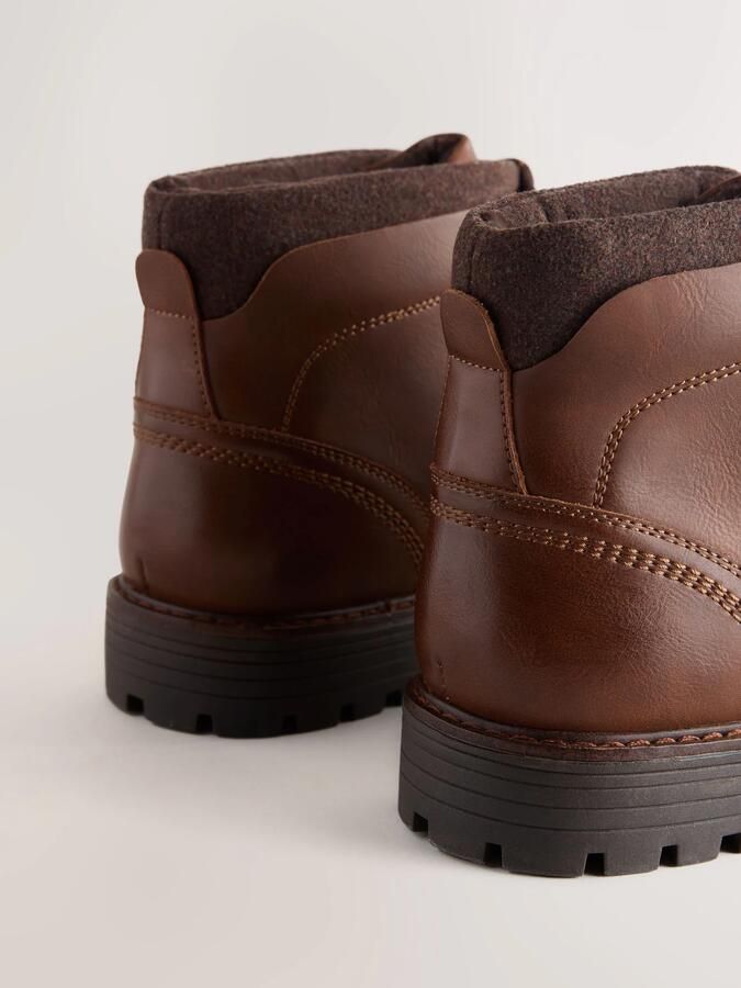 Next Heren Met borg gevoerde chukka's Bruin - Foto 3