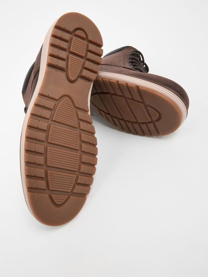Next Heren Leren hoge schoenen Bruin - Foto 3