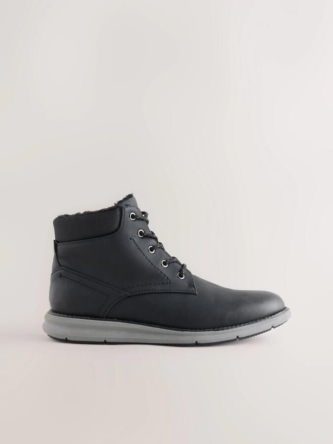 Next Heren Casual laarzen met borgvoering Zwart - Foto 6
