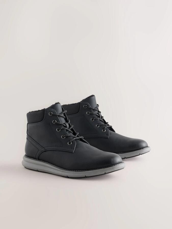 Next Heren Casual laarzen met borgvoering Zwart - Foto 2