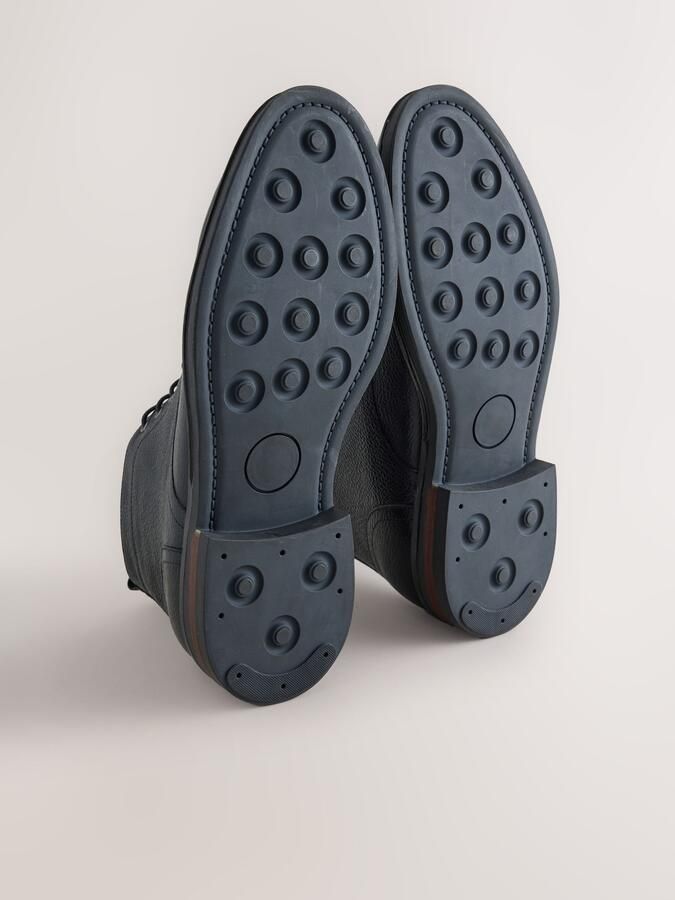 Next Heren Leren hoge schoenen Zwart - Foto 2
