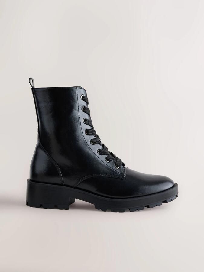 Next Dames Forever Comfort casual veterlaarzen met profielzool Zwart - Foto 2