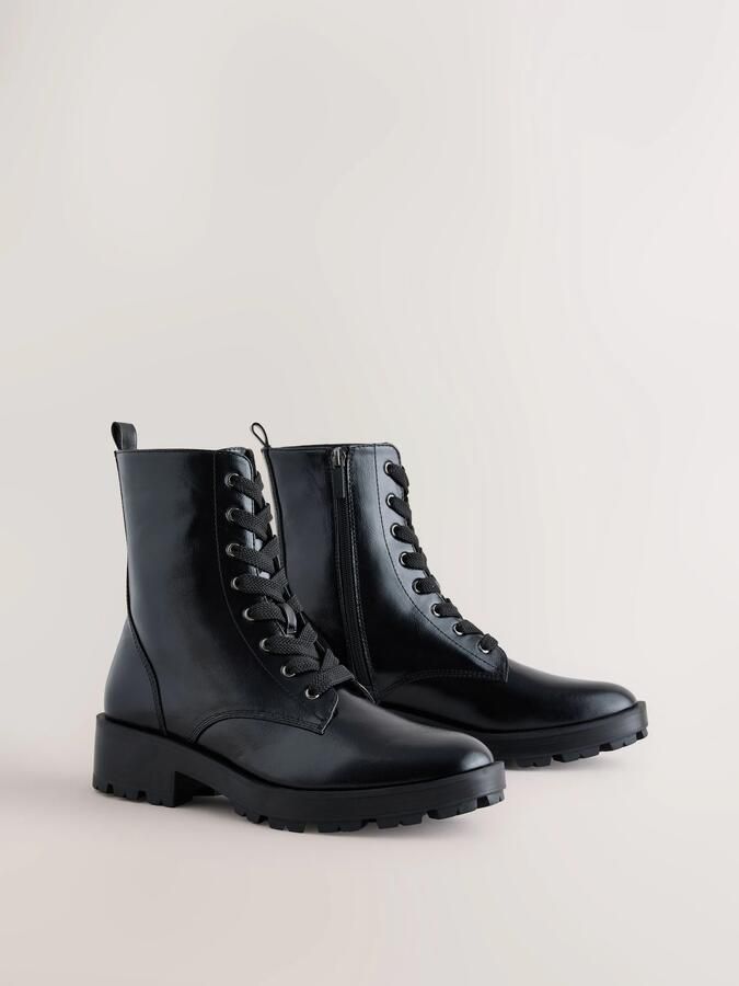 Next Dames Forever Comfort casual veterlaarzen met profielzool Zwart - Foto 3