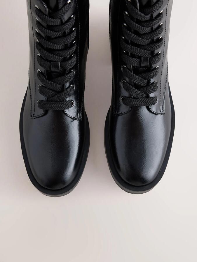 Next Dames Forever Comfort casual veterlaarzen met profielzool Zwart - Foto 6