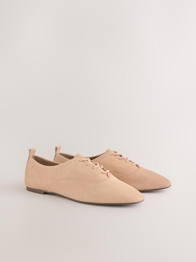 Next Dames Forever Comfort leren jazz-schoenen met veters Huidkleur - Foto 2