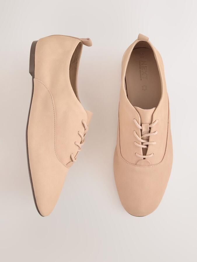 Next Dames Forever Comfort leren jazz-schoenen met veters Huidkleur - Foto 4