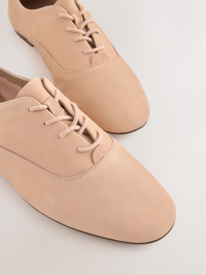 Next Dames Forever Comfort leren jazz-schoenen met veters Huidkleur - Foto 5