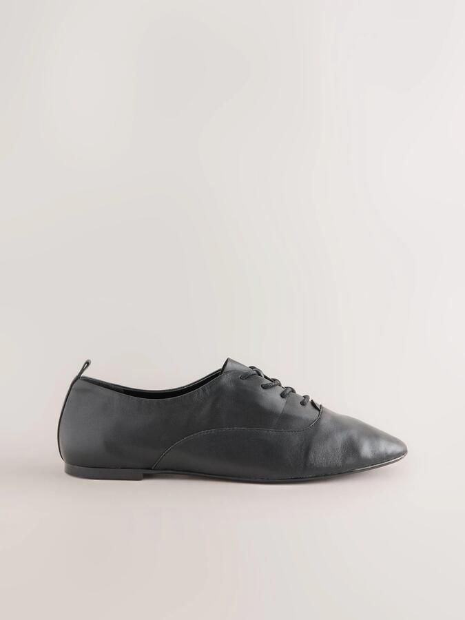 Next Dames Forever Comfort leren jazz-schoenen met veters Zwart - Foto 2