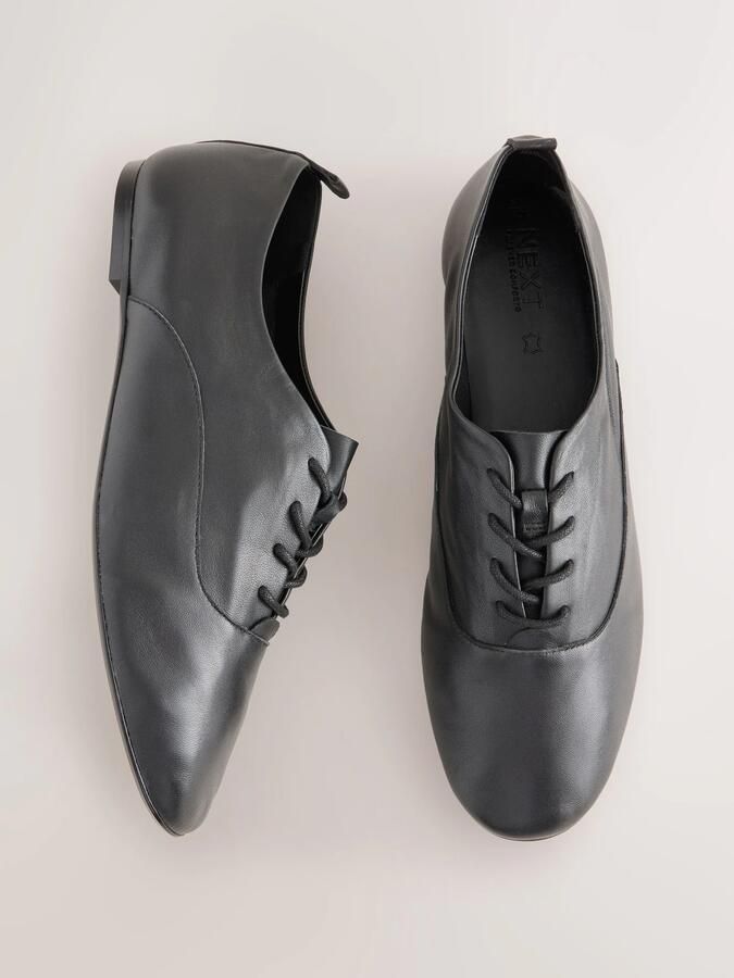 Next Dames Forever Comfort leren jazz-schoenen met veters Zwart - Foto 5