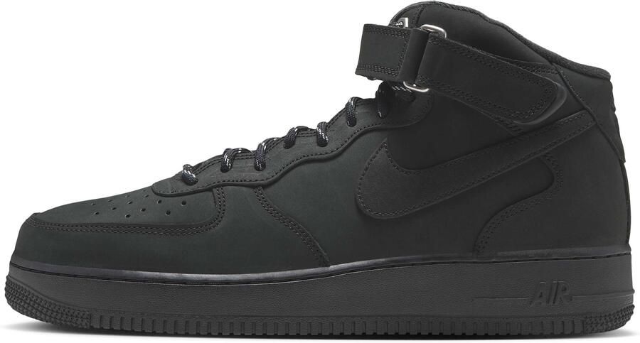 NIKE Sneakers hoog 'Air Force 1 Mid '07' zwart