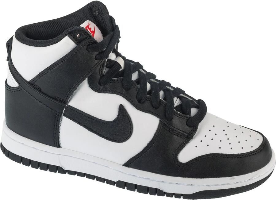 Nike Dunk High Retro Panda White Black-University Red DD1399 105 zwart wit hoge sneakers unisex - Foto 11
