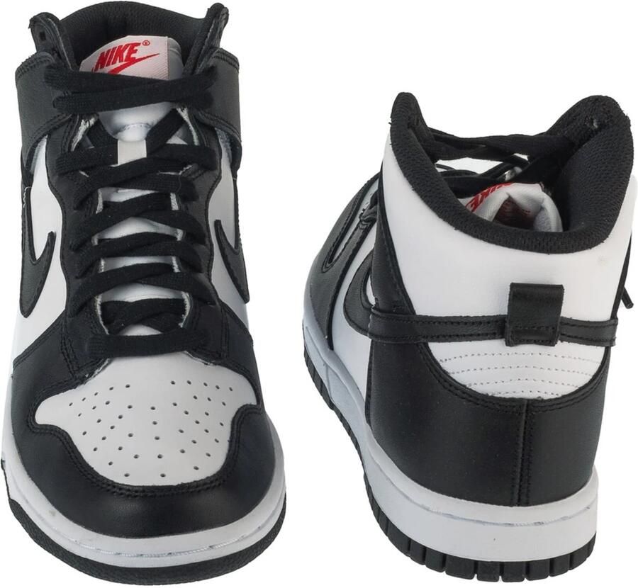 Nike Dunk High Retro Panda White Black-University Red DD1399 105 zwart wit hoge sneakers unisex - Foto 3