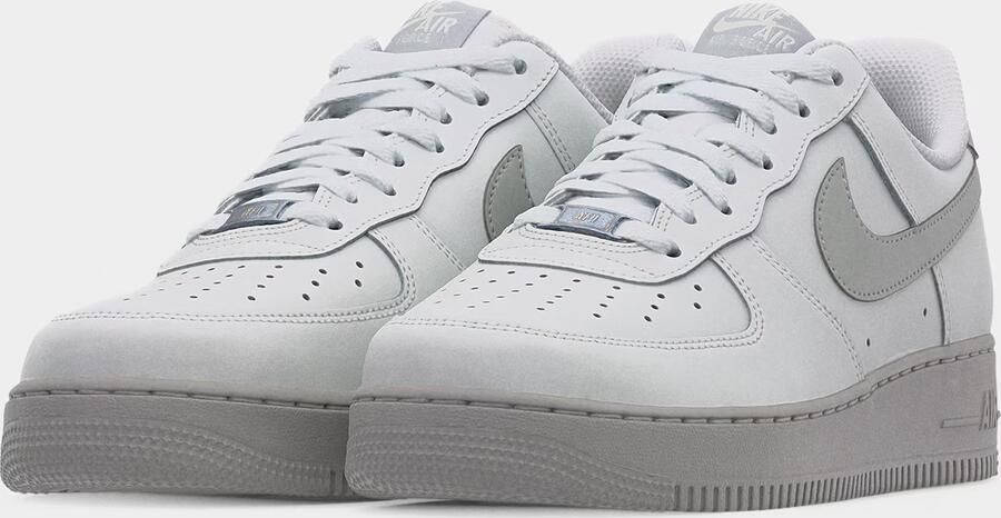 Nike Air Force 1 '07 Sneakers Summit White Strata Grey Wit Grijs Air Force Lifestyle - Foto 6