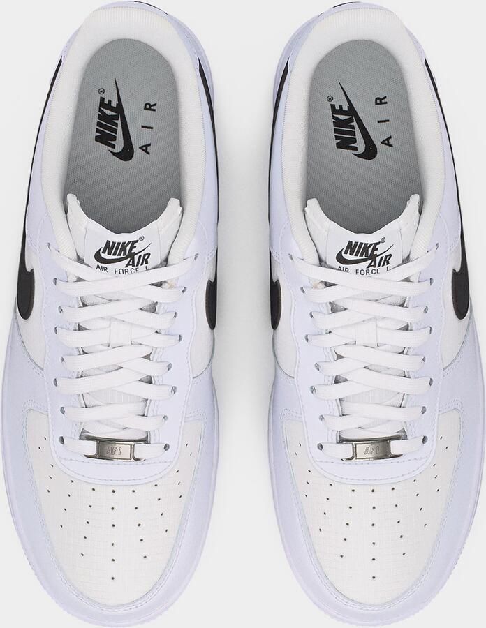 Nike Sportswear Sneakers laag 'Air Force 1 '07 LV8 Tech' zwart wit natuurwit - Foto 3