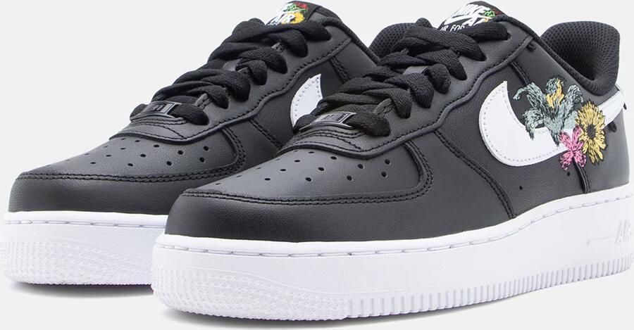 Nike Air Force 1 '07 Premium Limited Edition Zwart Wit Sneakers Dames Doos Zonder Deksel - Foto 5