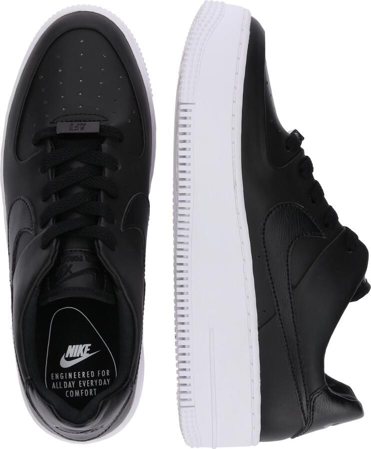 Nike Air Force 1 Sage Low Sneaker Dames Sneakers Vrouwen zwart wit - Foto 2