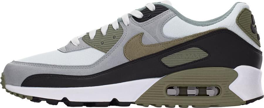 Nike Sportswear Sneakers laag 'AIR MAX 90' grijs olijfgroen zwart wit - Foto 4